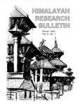 Himalayan Research Bulletin, Volume 02, Number 1