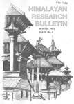 Himalayan Research Bulletin, Volume 05, Number 1