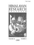 Himalayan Research Bulletin, Volume 09, Number 3