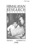 Himalayan Research Bulletin, Volume 10, Number 2/3