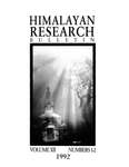 Himalayan Research Bulletin, Volume 12, Number 1/2